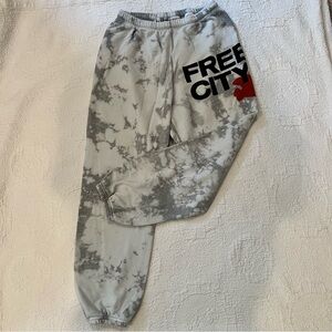 Freecity Gray Tie-Dye Sweatpants